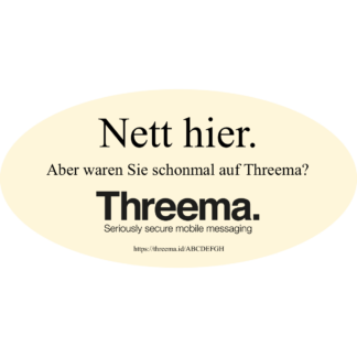 Nett hier - Threema Edition